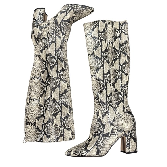 Sam Edelman Hai Snake Heel Point Toe Tall Boots Size 8.5 New without box - Picture 6 of 8